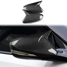 Fit For Hyundai Elantra Dry Carbon Fiber Rear View Side Door Mirror Frame Cover