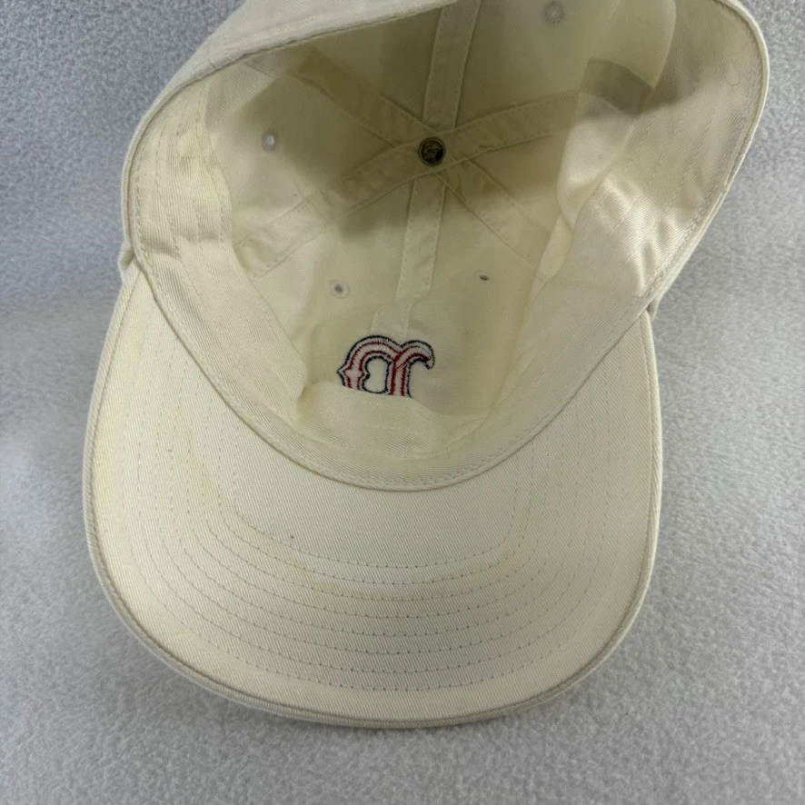 Boné de beisebol feminino bordado vintage Boston Red Sox chapéu branco pequeno anos 2000 - Imagem 4 de 4