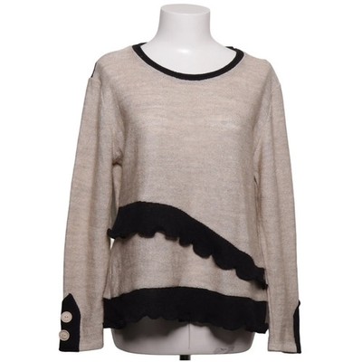 Angell, Strickpullover, Größe: M, Beige/Schwarz #3rc