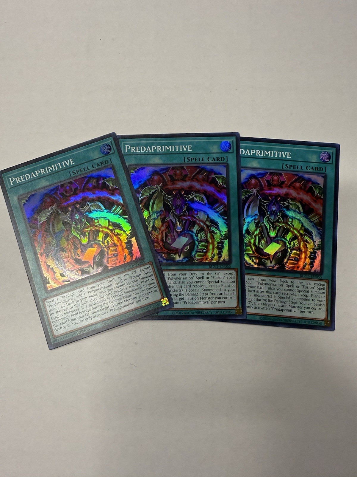 3x Predaprimitive BLZD-EN055 super rare 