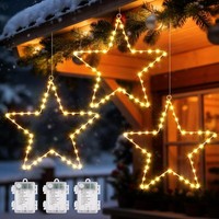 LED Weihnachtsstern Beleuchtung 3 StüCk 135 Leds Batteriebetrieben 8 Modi Deko
