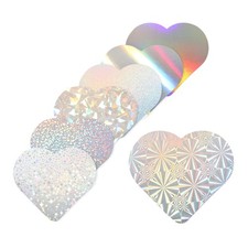 21 Pack Heart Cutouts Paper Bulletin Board Decorations Multi-Color 3.1x3.4"