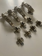 Four BLUM 155 ° wide angle clip top self closing hinges + mounts. Free Postage