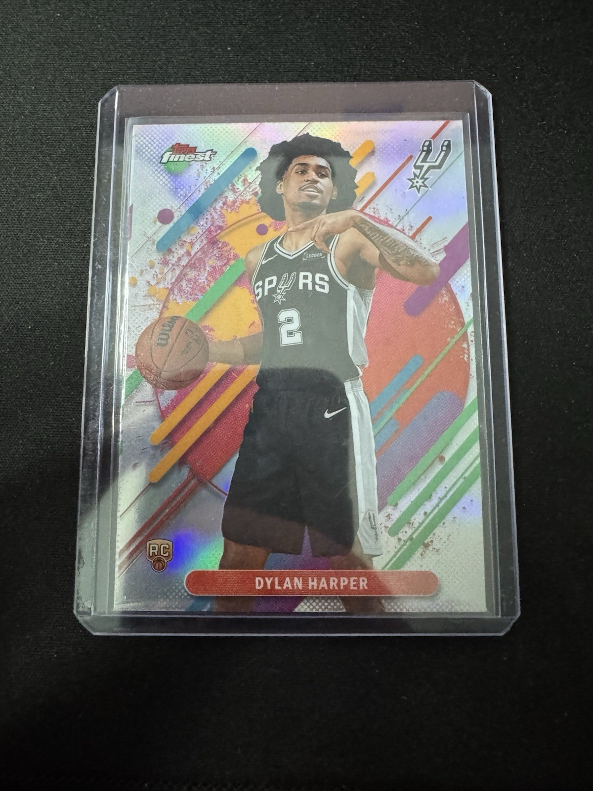 2025-26 Topps Finest - Rare Dylan Harper #202 Refractor (RC)