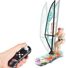 Barca telecomandata, 2,4 GHz con luci a LED e allarme a batteria scarica, 10 KM