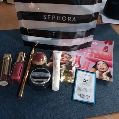 New Sephora 9 Piece makeup lot MERIT, VALENTINO 