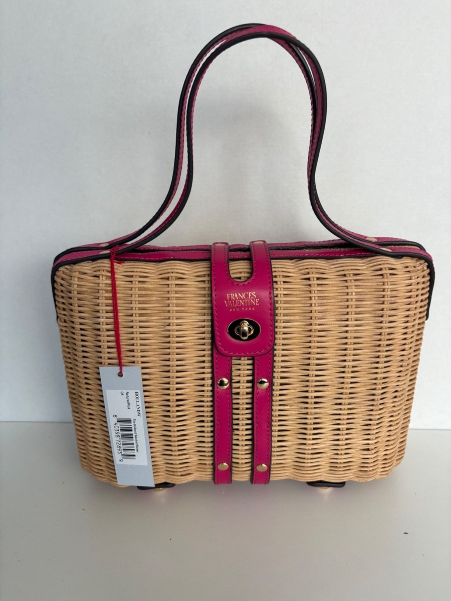 Frances Valentine The Holland Satchel Wisker Basket Bag Natural