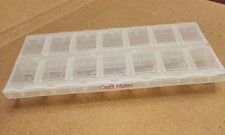Craft Mates Bead Organizer and Plastic Storage 14 Compartment, Clear, FREE SHIP