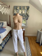 NWT'S Frank Eileen White Kinsdale Cotton Blend Pants. Size 4