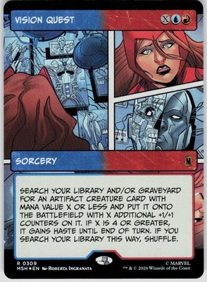 Vision Quest Borderless Foil 309 Marvel Super Heroes Magic the Gathering