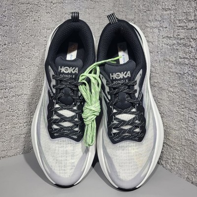 Hoka One Bondi 8 TS Caged Size W11 M10 White Tart Apple  display picture 3