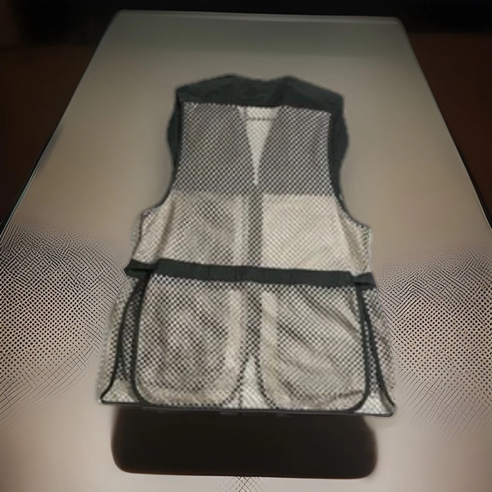 Allen Shooting Vest Sage Green Brown Mesh Pockets Full Zip Hunting  Sz-2XL - Image 2 of 4