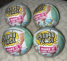 MGA s Mini Verse Make It Mini Food Cafe Series 1 Set of 4 Unopened Brand New