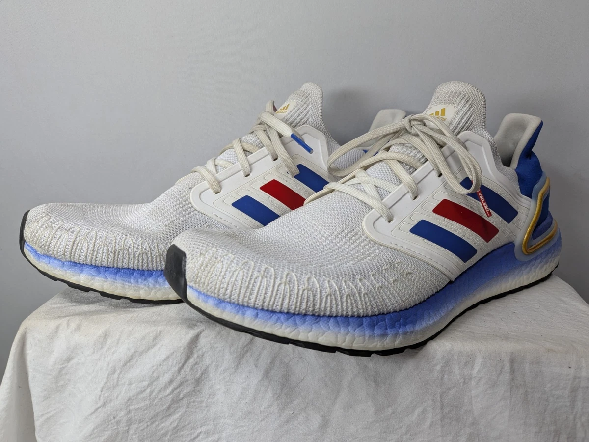 Adidas Ultraboost 20 USA White Blue Red Gold FY9039 Mens 11 Running Shoes Adidas UltraBoost 5X  main image 4