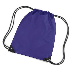 BAGBASE Premium Purple Drawstring/Tote/Backpack/PE/Gym/Swim/School Bag-BG010