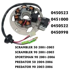 Stator for Polaris Scrambler 90 2001-2003 Magneto Coil 