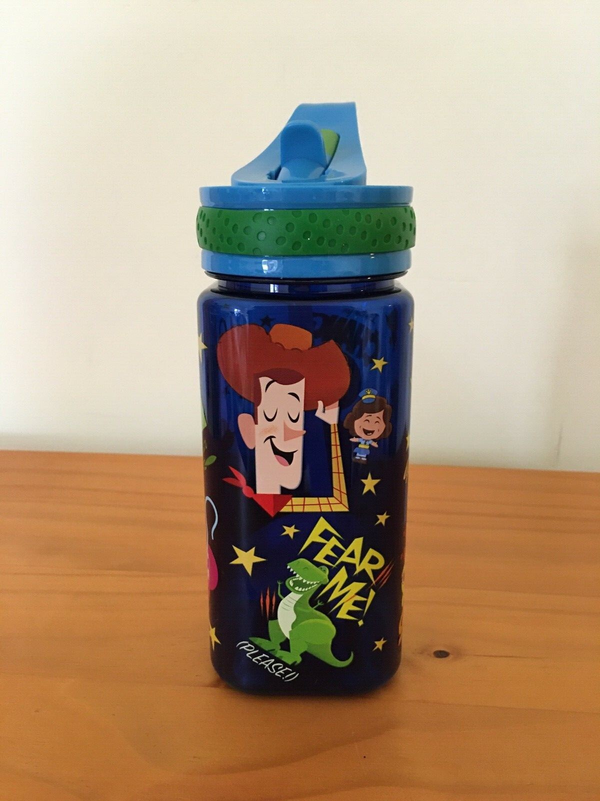 NEW Disney Store Toy Story Water Bottle with Straw 16oz 