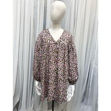 ASOS Design Size 6 Floral Button Up Mini Smock Dress