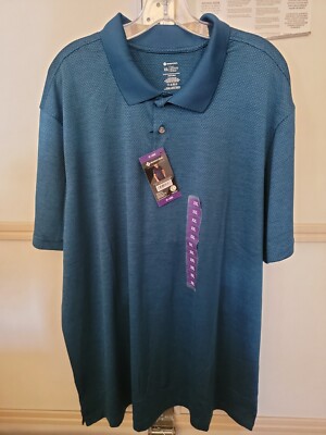 Member's Mark Men's Luxe Active Textured Jacquard Polo