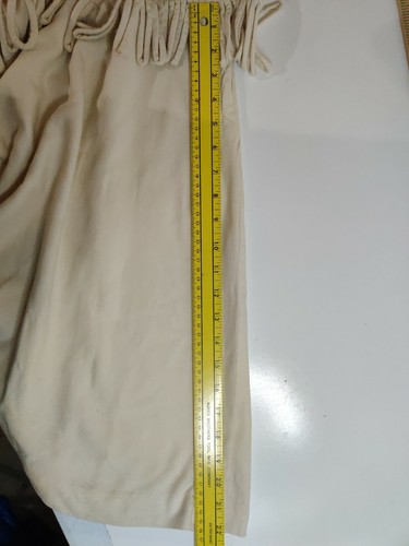 Womens Vinatge Kay Collier Dress 40's/50's Small Off White See photos fringe - Picture 10 of 12