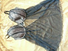 Image of Ann Summers BLACK BABYDOLL size EXTRA LARGE F-H NEW WITH TAG AVERIE