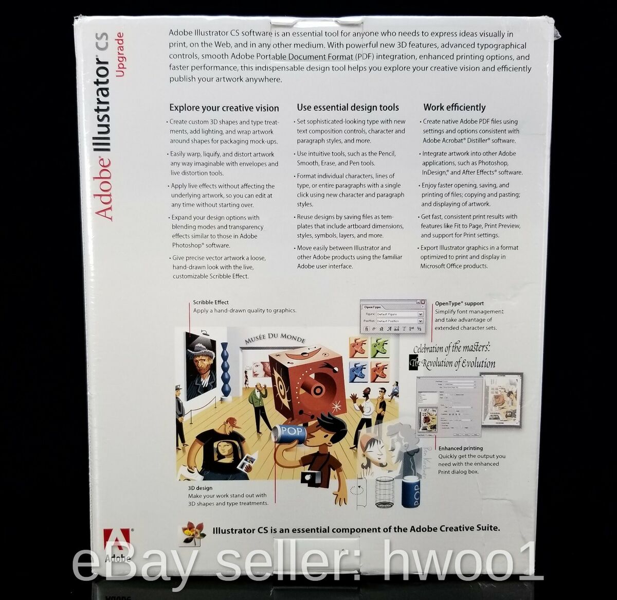SEALED: 2003 Adobe Illustrator CS UPGRADE for WINDOWS, for SEALED: 2003 Adobe Illustrator CS UPGRADE for WINDOWS, for