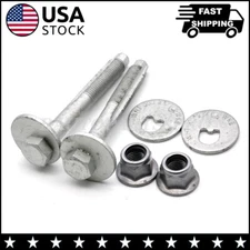2X Lower Rear Suspension Toe Alignment Eccentric Bolt Nut Kit For VW AUDI US
