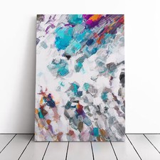 Future Code Abstract Canvas Wall Art Print Framed Picture Home Office Decor