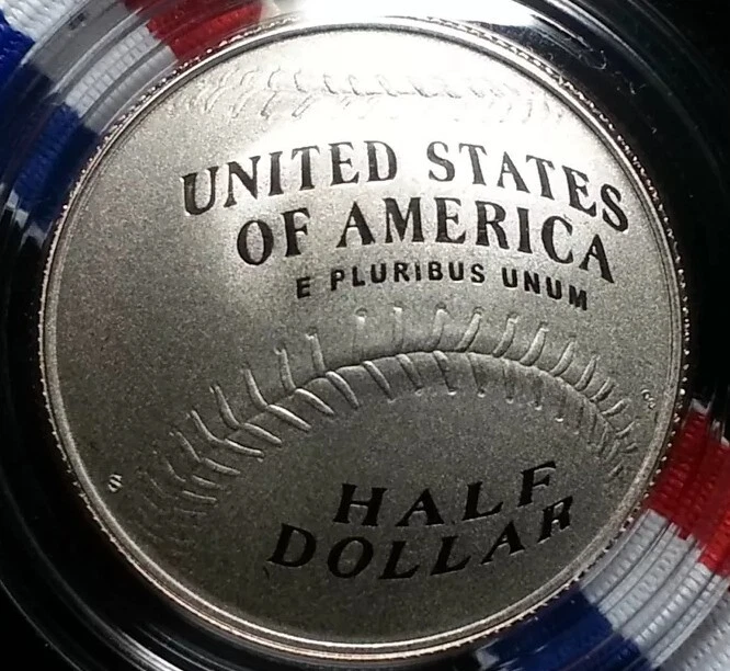 2014 S Baseball Hall of Fame Clad Half Dollar ~ Curved Proof Coin ~ OGP & COA - Image 2 of 4