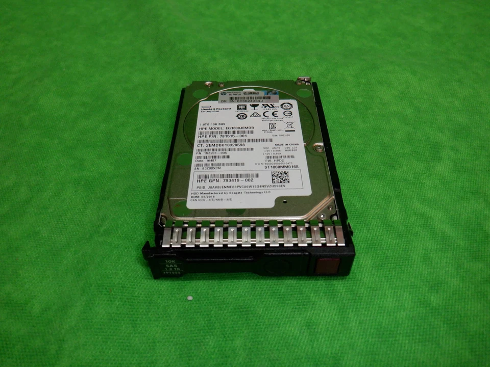 HPE 1.8T 10K 12G 2.5 SAS G9/G10 791034-B21 791055-001 781515-001 - Image 3 of 3