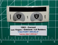 1963-Current Las Vegas Raiders LA Football Gumball Helmets *FACTORY DECAL SHEET*