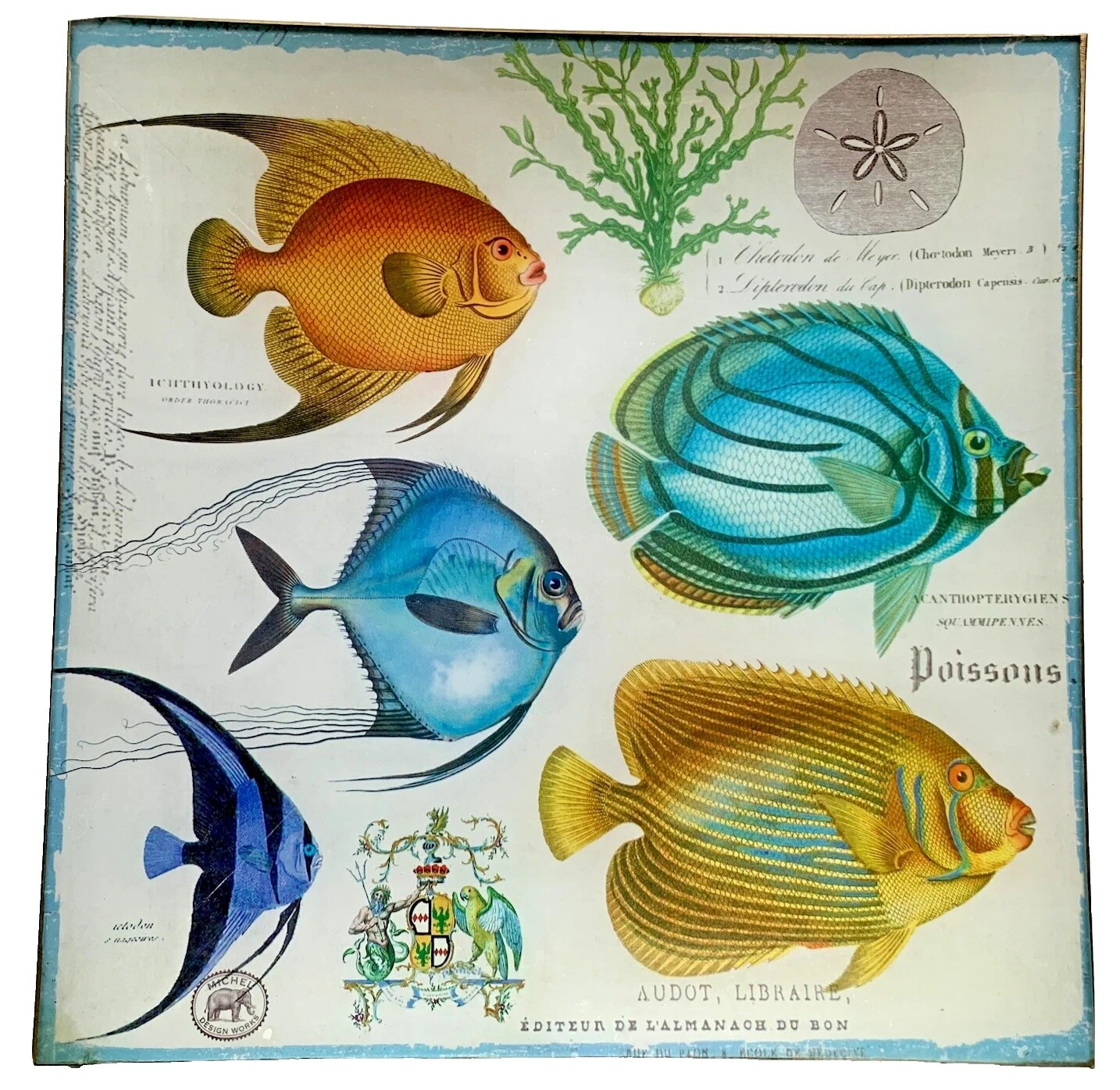 País francés de vidrio platos decorativos