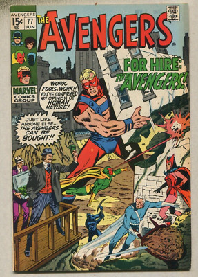 The Avengers: #77 VF For Hire: The Avengers   Marvel  SA