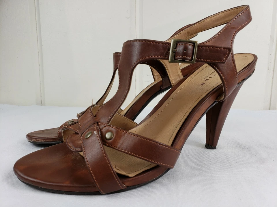 Kenneth Cole Reaction Know Everything Mujer Tacones Hebilla al Tobillo Correa en T Talla 10 Foto 2 de 4