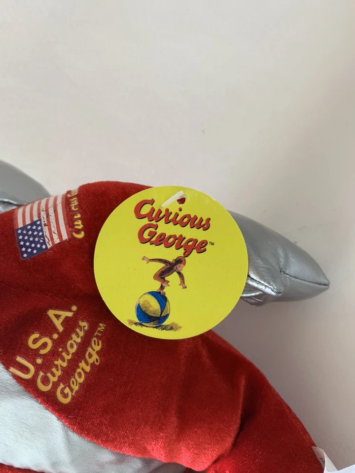 Capacete de plástico Toy Network Curious George Astronaut Monkey 19" traje espacial vermelho - Imagem 2 de 4