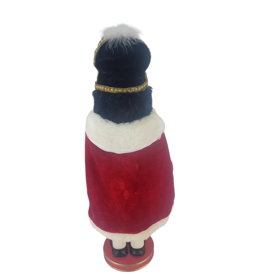 Figura Navidad Cascanueces Rey Príncipe Adviento Madera 15" Foto 2 de 4