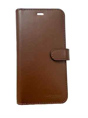 Coach Apple iPhone 11 hellbraune Echtleder Folio Hülle (neu) - kostenloser Versand