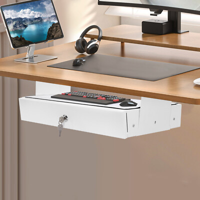 Undercounter Computer Slot Computer Furniture - Locking Cabinet