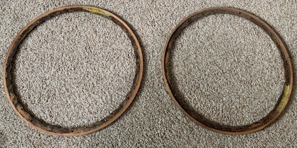 Volante Bugatti 16-3/4" metades de madeira RARO 17" tipo 49 57 - Imagem 4 de 4