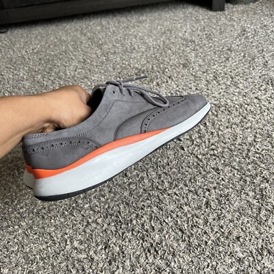 Cole Haan Mens Grand Troy Wingtip Oxford Pavement Grey  display picture 2