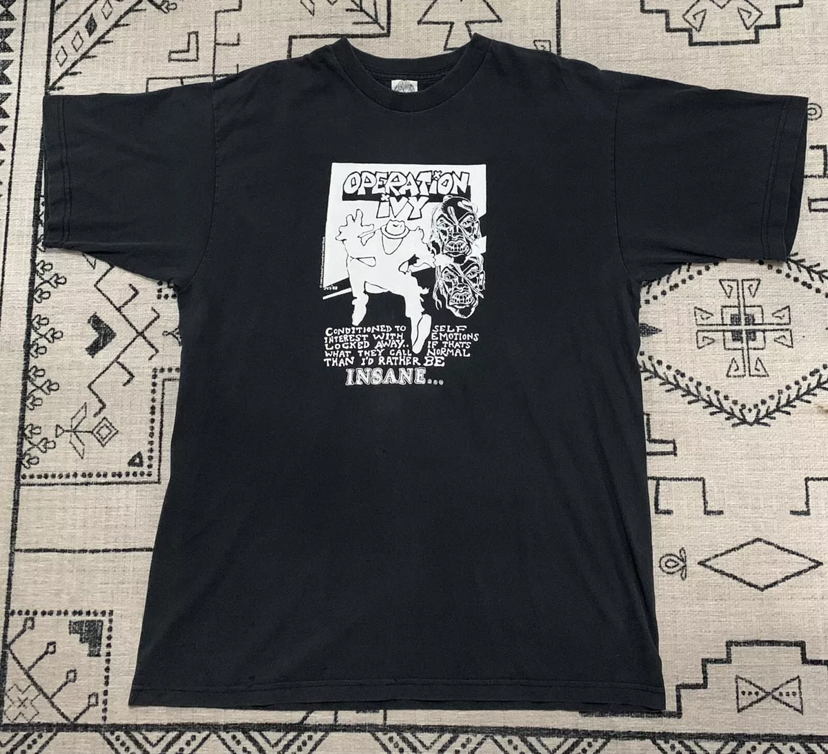 RARE Vintage Operation Ivy Insane Shirt XL Cinder Block Ska Punk Rancid Lookout!