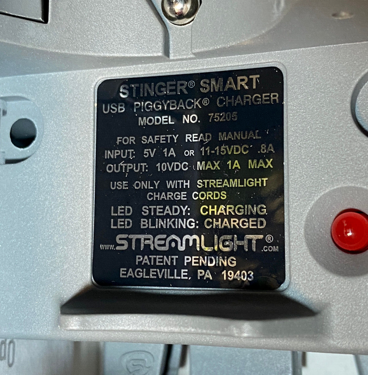 Streamlight 75883 Stinger DS HPL LED Flashlight AC Piggyback SMART