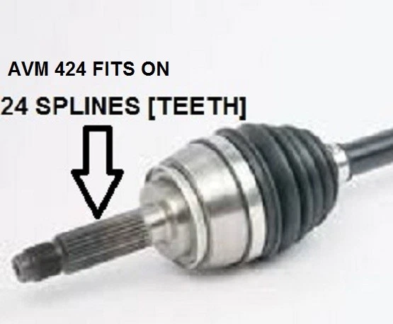 AVM 424 PAR DE CUBOS DE RODA LIVRE 24 SPLINES FIT DATSUN NISSAN 720 1972 82 - Imagem 2 de 3