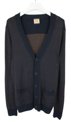 Hugo Boss Ajes Pullover Herren Groß Strickjacke Wolle Kaschmir - Main Image