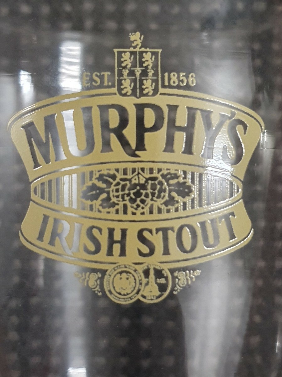 🔶️MURPHY'S IRISH STOUT CORK STURDY HOTEL QUALITY BEER GLASS PINT