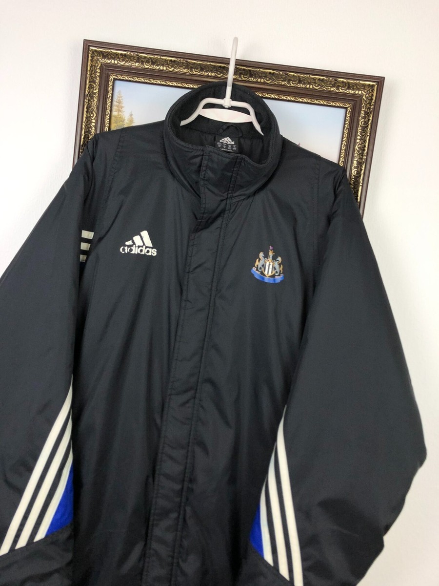 Vintage Adidas Newcastle United Football Jacket Soccer Bomber Warm