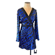 RIXO LONDON MARIA TIGER SEQUIN DRESS BNWT