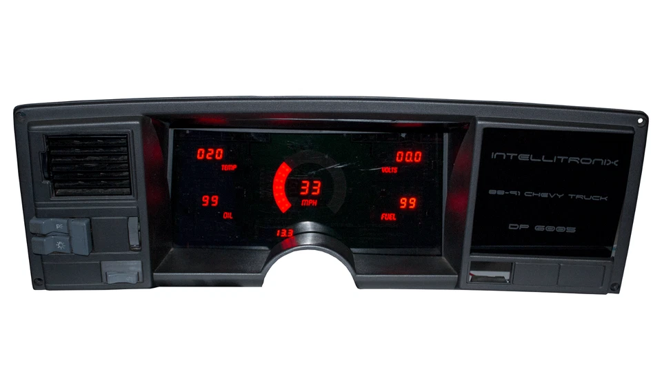 Panel de calibre digital para camioneta Chevy 1988-1991 LED ROJO Intellitronix DP6005 ¡Hecho en EE. UU.! Foto 2 de 4