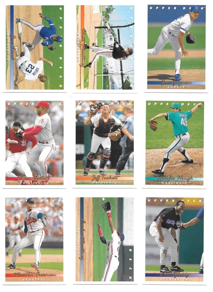 1993 Upper Deck Baseball Series I & II Trading Cards / Choose #s 501-750 / mb24 - Image 3 of 4
