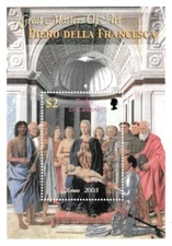 Turks and Caicos 2003 - Christmas Art - Souvenir Stamp Sheet - Scott #1446 - MNH